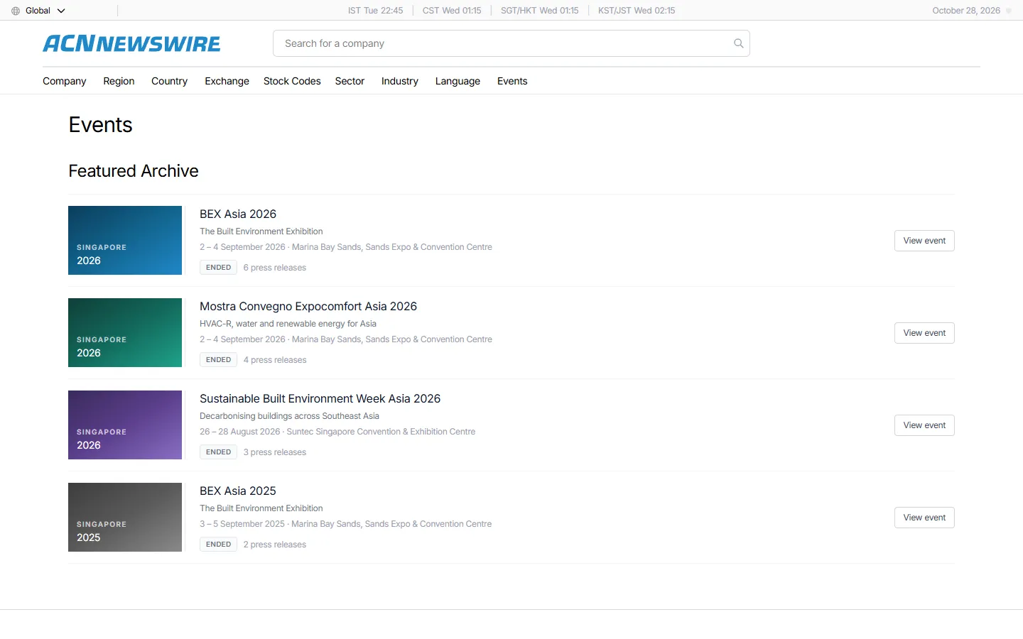 ACN Newswire homepage