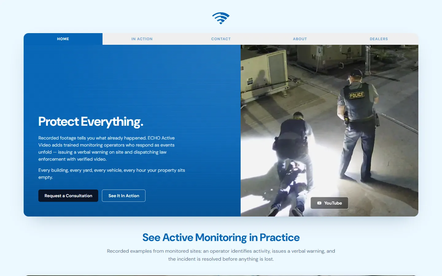 ECHO Active Video homepage