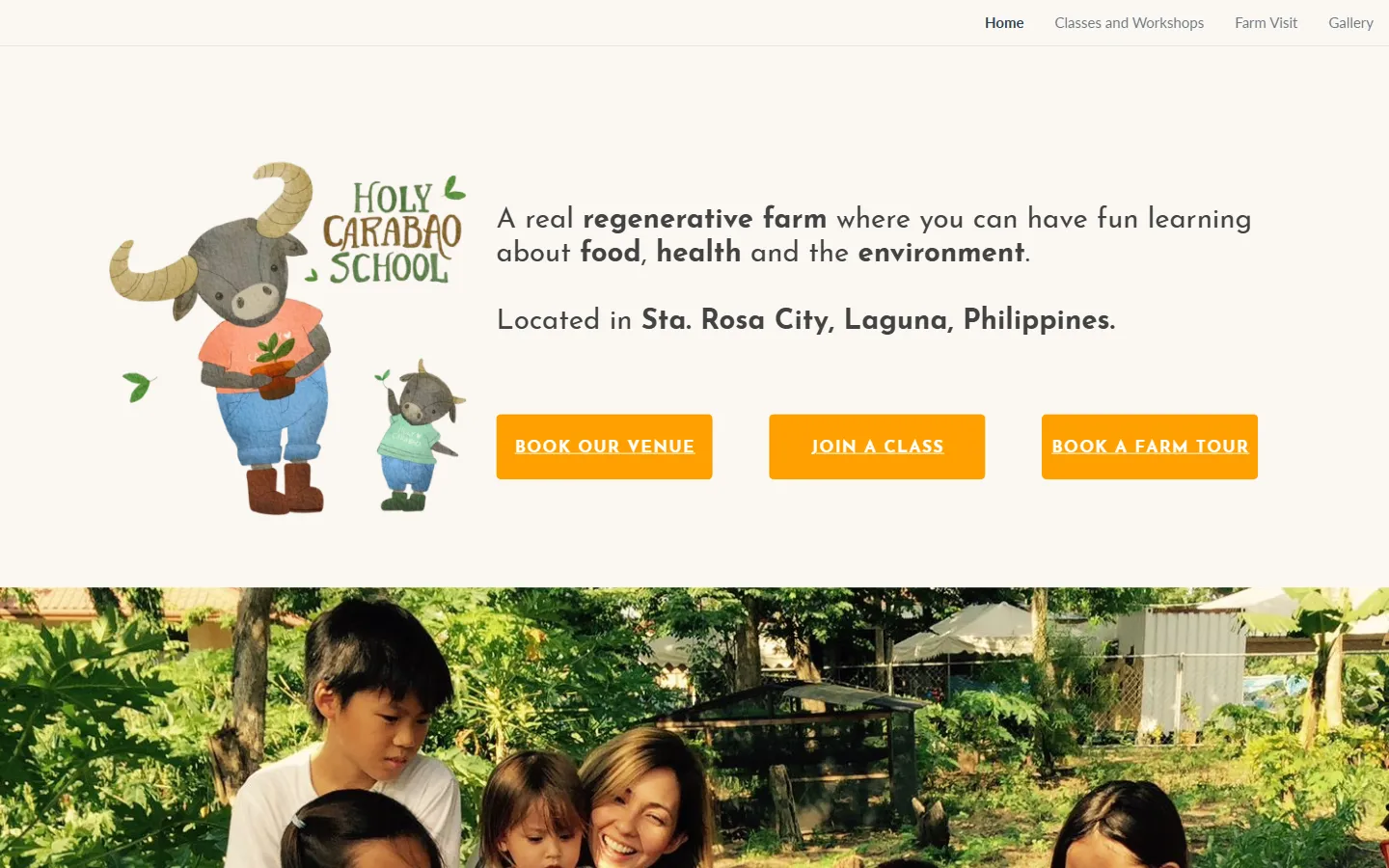 Holy Carabao School homepage
