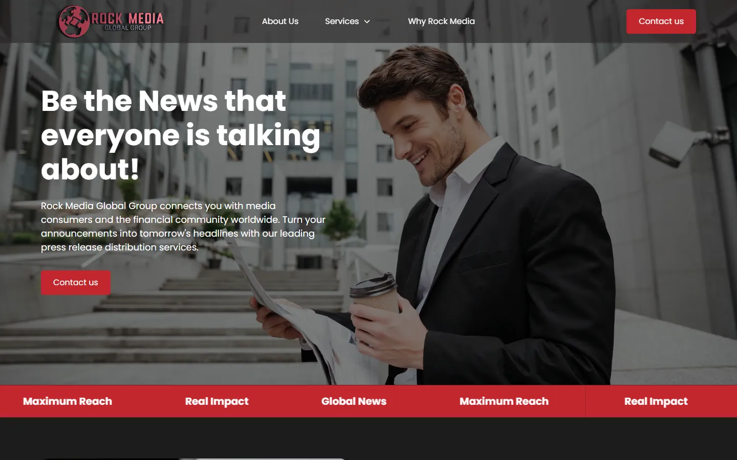 Rock Media Global Group homepage